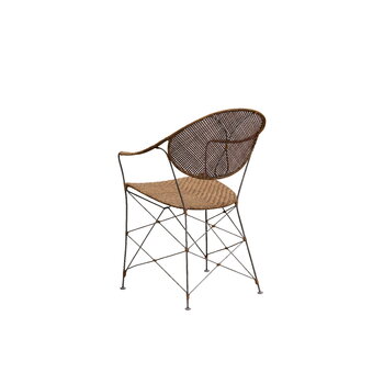 Sika-Design Chaise de salle à manger Funky, rotin noisette