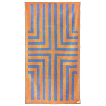 ZigZagZurich Waikiki XL towel, 100 x 180 cm, blue - orange