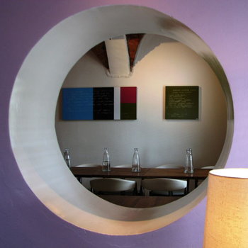 Kotonadesign Lavagna magnetica rotonda, 50 cm, nera