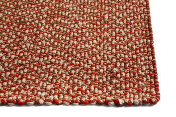 HAY Braided rug, red