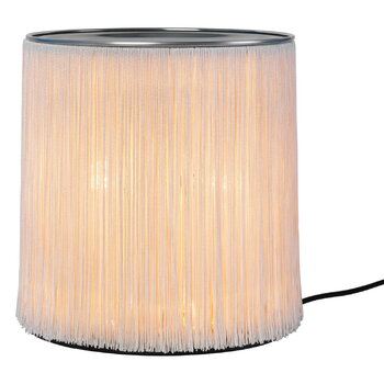 GUBI Lampe de table Model 597, aluminium poli - franges crème