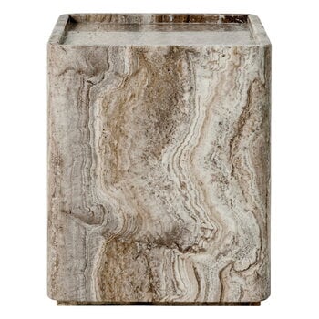 GUBI Pietra side table, 33 x 33 x 40 cm, sepia travertine, extra image