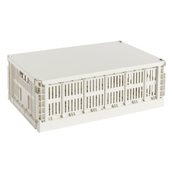 HAY Couvercle Colour Crate, L, blanc cassé