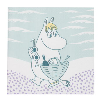 Moomin Arabia Muumi paperiservetti, 33 cm, Rantapäivä, tuotteen lisäkuva