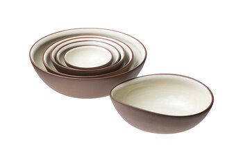 Vaidava Ceramics Earth Raw skål, 2 l, brun - beige