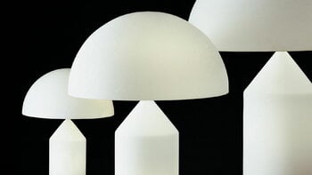Oluce Atollo 237 table lamp, white