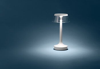 Flos Bon Jour Unplugged table lamp, white - clear