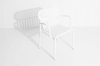 Petite Friture Week-end käsinojallinen tuoli, valkoinen