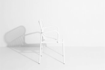 Petite Friture Week-end käsinojallinen tuoli, valkoinen