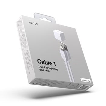 Avolt Cable 1 USB-laddningskabel, Gotland grå