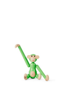 Kay Bojesen Denmark Scimmietta in legno, mini, verde chiaro, immagine extra