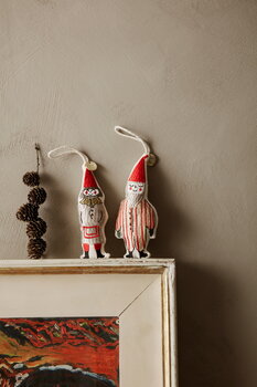 ferm LIVING Elf Pair Striped ornaments, set of 2