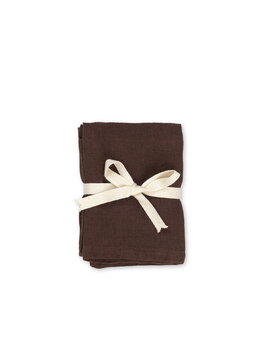 ferm LIVING Linen napkins, 2 pcs, chocolate
