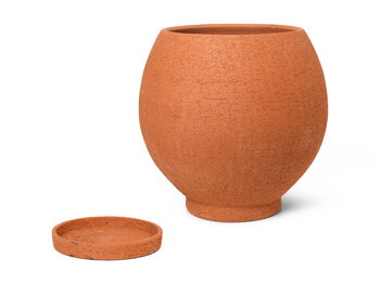 ferm LIVING Pot de fleurs Ando, modèle L, terracotta