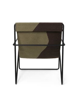 ferm LIVING Fauteuil lounge Desert, noir - dune