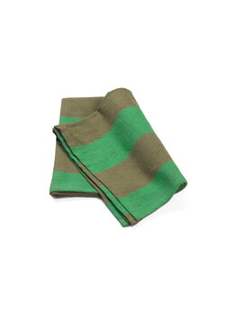 ferm LIVING Hale tea towel, olive - green