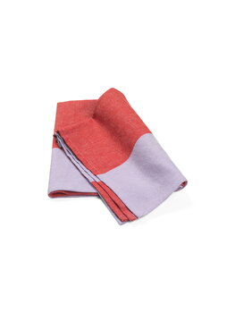 ferm LIVING Hale tea towel, red - lilac