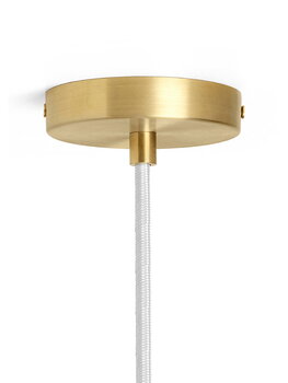ferm LIVING Vuelta pendant, 100 cm, white - brass