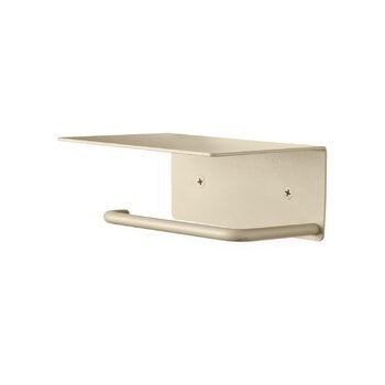 ferm LIVING Dora toilet paper holder with shelf, cashmere, extra image