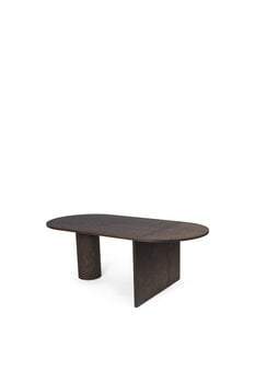 ferm LIVING Pylo extendable dining table, dark stained oak, extra image