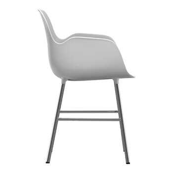 Normann Copenhagen Form Stuhl, Chrom – Weiß