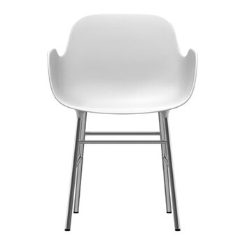 Normann Copenhagen Form Stuhl, Chrom – Weiß