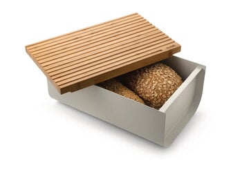 Alessi Mattina breadbox, grey