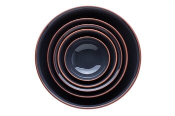 Vaidava Ceramics Earth, skål 0,2 l, 3-pack + bricka, grå