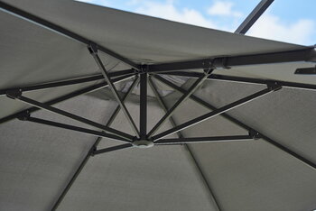 Cane-line Hyde Luxe parasol, with tilt, anthracite - concrete