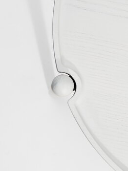 Design House Stockholm Table basse Aria, 50 cm, modèle bas, blanc