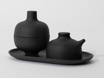 Design House Stockholm Sand Secrets soy pot, black