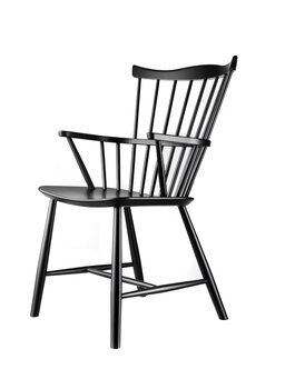 FDB Møbler J52B tuoli, musta