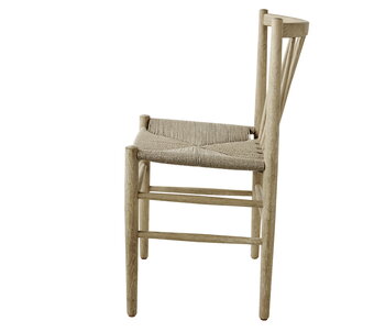 FDB Møbler J80 tuoli, lakattu tammi - paperinaru