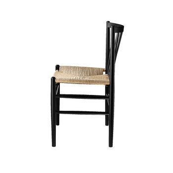 FDB Møbler J80 chair, black - paper cord