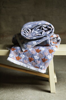 Lapuan Kankurit Tulppaani blanket, 130 x 180 cm, rose - blue