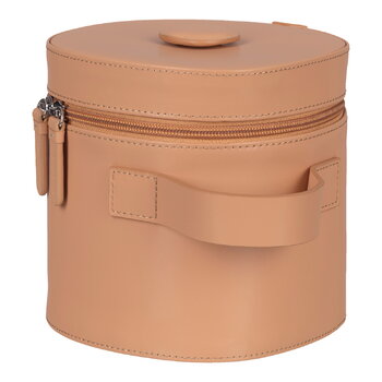 Marimekko Liuske leather cosmetic bag, natural