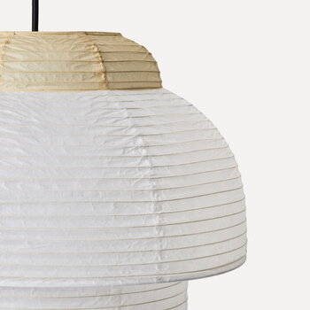 Made By Hand Papier Double pendant lamp, 40 cm, soft yellow, extra image