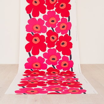 Marimekko Unikko fabric, red