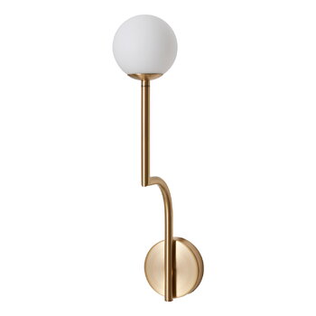 Pholc Mobil 46 wall lamp, brass, fixed installation