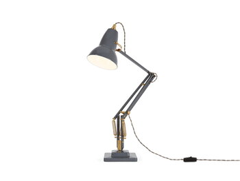 Anglepoise Original 1227 Brass Schreibtischleuchte, Elefantengrau