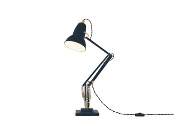 Anglepoise Original 1227 Brass Schreibtischleuchte, Tintenblau