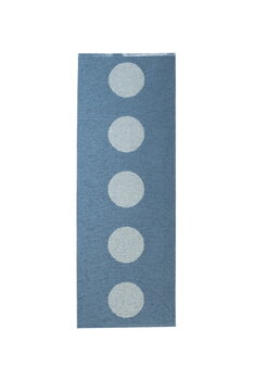 Pappelina Tappeto Vera Pop, 70 x 200 cm, blu fiume - nebbia blu, immagine extra