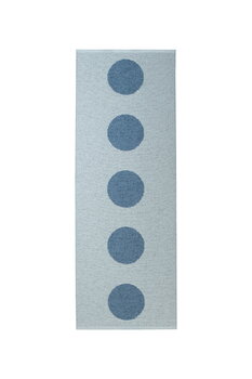Pappelina Tappeto Vera Pop, 70 x 200 cm, blu fiume - nebbia blu, immagine extra