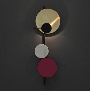 PLEASE WAIT to be SEATED Planet wall lamp, fig purple