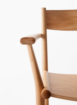 Nikari Akademia Armrest chair, lacquered oak