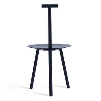 PLEASE WAIT to be SEATED Spade chair, navy blue