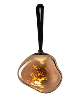 Tom Dixon Lampada portatile Melt, grande, rame - nero, immagine extra