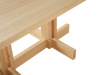 Vaarnii Table de salle à manger rectangulaire 001, 200 cm, pin