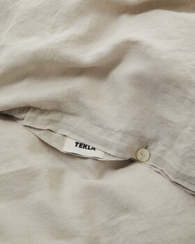 Tekla Linen single duvet cover, 150 x 210 cm, sand grey