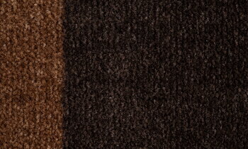 Tica Copenhagen Stripes Horizontal matta, 40 x 60 cm, konjak - mörkbrun - svart